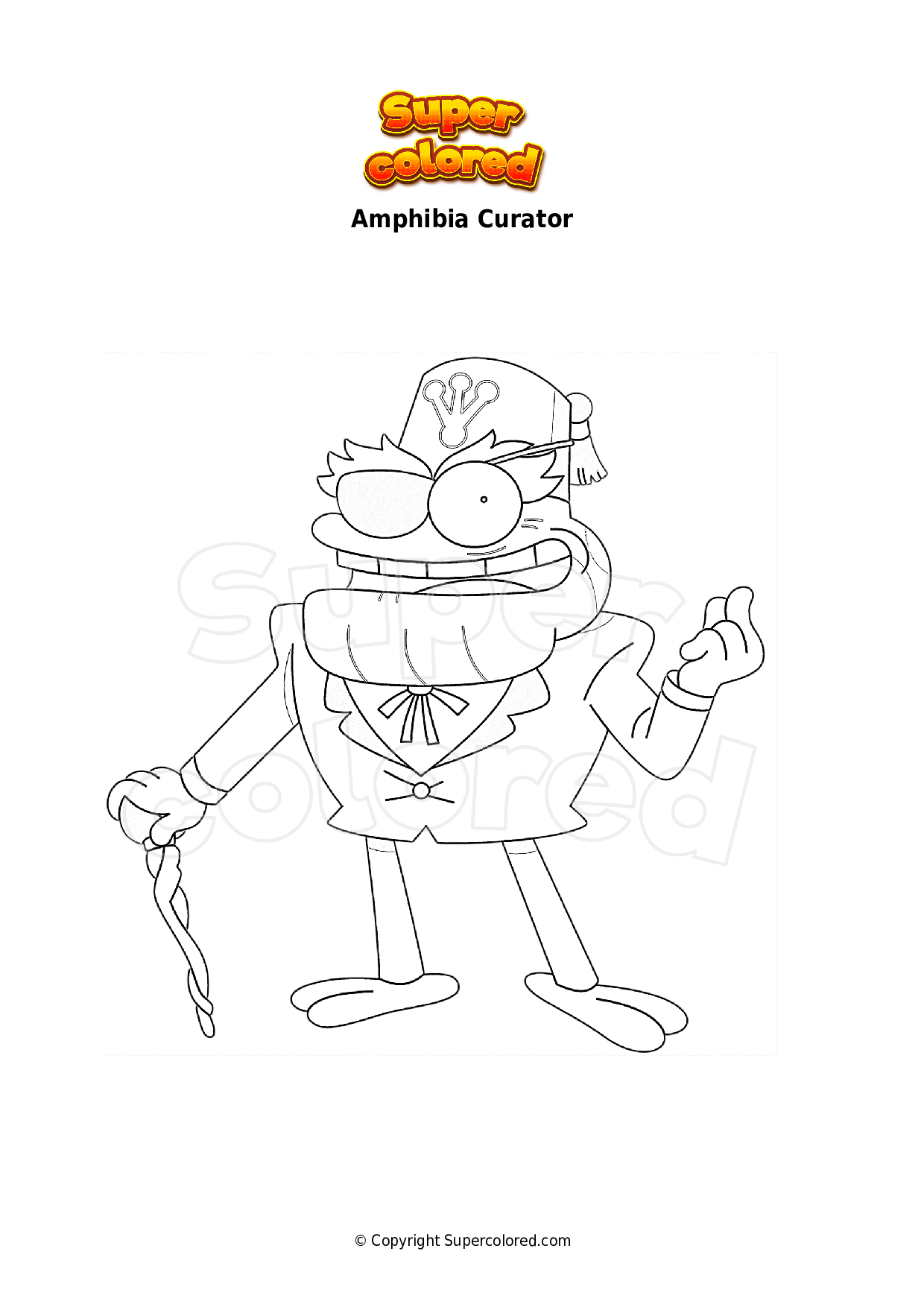 Coloring Page Amphibia Beatrix Resistance Supercolored The Best