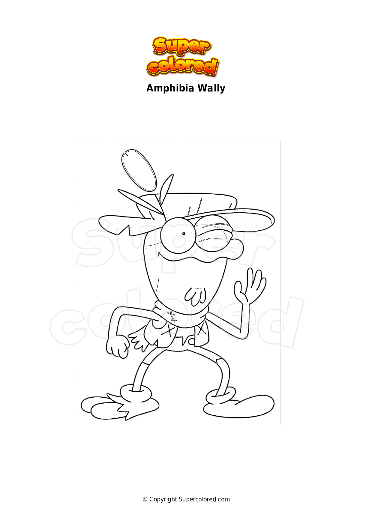 Coloring Page Amphibia Beatrix Resistance Supercolored The Best