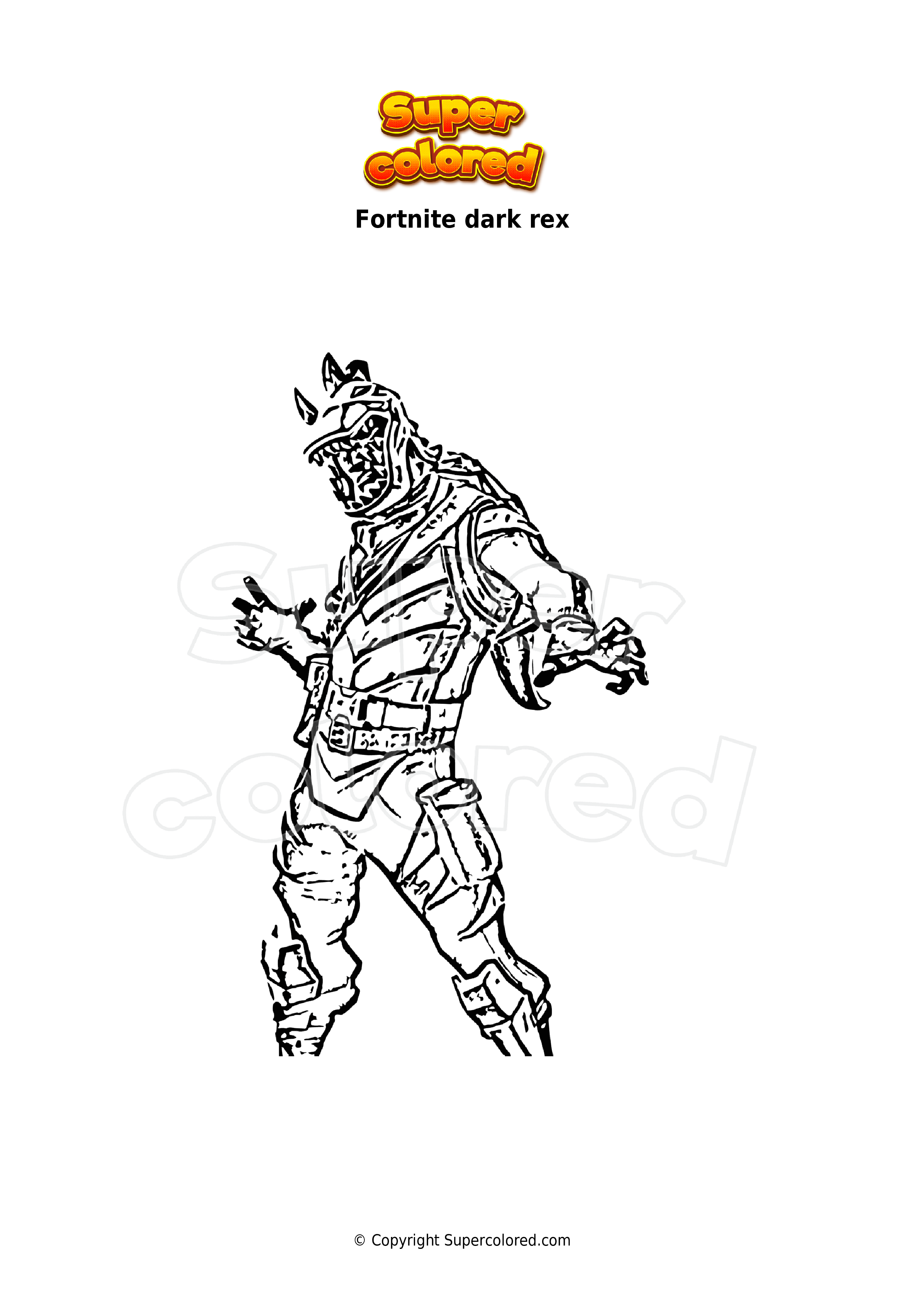 Coloring Page Fortnite Meowscles Supercolored
