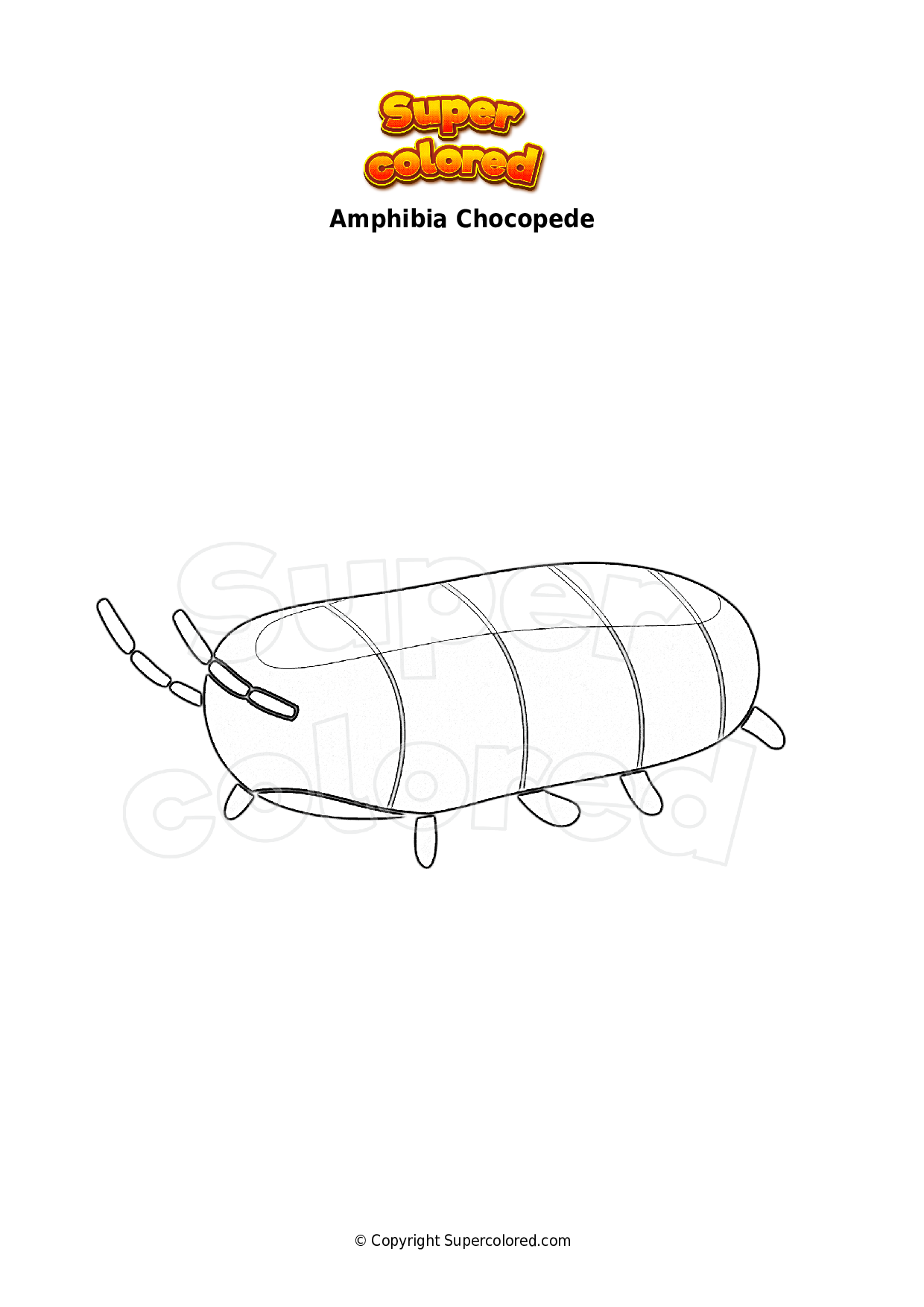 Ausmalbild Amphibia Chocopede Supercolored