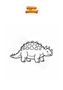 Ausmalbild Ankylosaurus