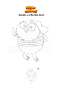 Ausmalbild Barnaby Lu & the Bally Bunch