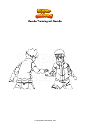 Ausmalbild Boruto Training mit Naruto