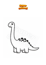 Ausmalbild Brachiosaurus