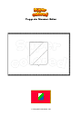 Ausmalbild Flagge der Abruzzen Italien
