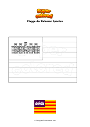 Ausmalbild Flagge der Balearen Spanien