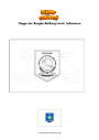 Ausmalbild Flagge der Bangka-Belitung-Inseln Indonesien