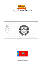 Ausmalbild Flagge des Altai Krai Russland