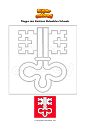 Ausmalbild Flagge des Kantons Nidwalden Schweiz