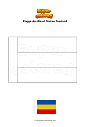 Ausmalbild Flagge des Oblast Rostow Russland