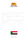 Ausmalbild Flagge des Sudan