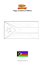 Ausmalbild Flagge von Bobonaro Osttimor