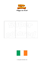 Ausmalbild Flagge von Irland