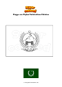 Ausmalbild Flagge von Khyber Pakhtunkhwa Pakistan
