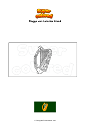 Ausmalbild Flagge von Leinster Irland