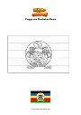 Ausmalbild Flagge von Machakos Kenia