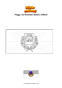 Ausmalbild Flagge von Ozolnieku Novads Lettland