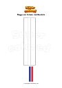 Ausmalbild Flagge von Schaan Liechtenstein