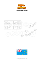 Ausmalbild Flagge von Tuvalu