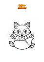 Ausmalbild Fuchs