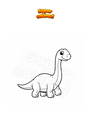 Ausmalbild Junger Apatosaurus