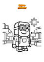 Ausmalbild Minecraft Minions