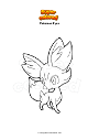 Ausmalbild Pokemon Fynx