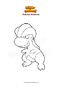 Ausmalbild Pokemon Kindwurm