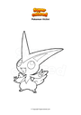 Ausmalbild Pokemon Victini