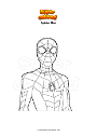 Ausmalbild Spider Man