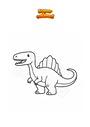 Ausmalbild Spinosaurus