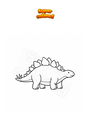 Ausmalbild Stegosaurus