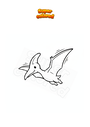 Ausmalbild Sturzflug Pterodactyl