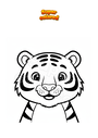 Ausmalbild Tiger