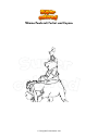 Ausmalbild Winnie Puuh mit Ferkel und Eeyore