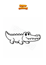 Coloriage Alligator