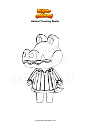 Coloriage Animal Crossing Boots
