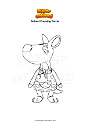 Coloriage Animal Crossing Carrie