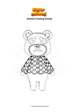 Coloriage Animal Crossing Grizzly