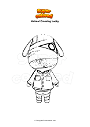 Coloriage Animal Crossing Lucky