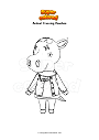 Coloriage Animal Crossing Peaches
