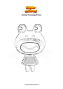 Coloriage Animal Crossing Prince