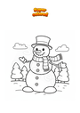 Coloriage Bonhomme de neige
