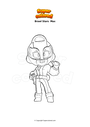 Coloriage Brawl Stars  Max