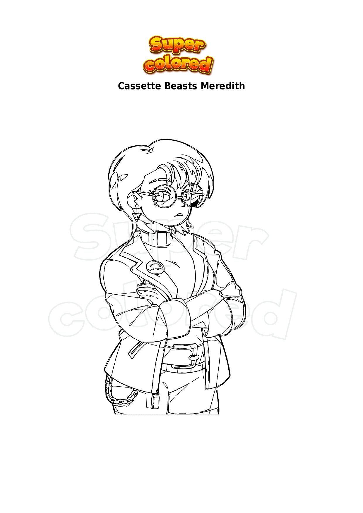 Coloriage Cassette Beasts Meredith Supercolored