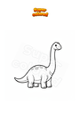Coloriage Diplodocus