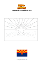 Coloriage Drapeau de l'Arizona États-Unis