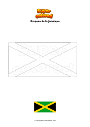 Coloriage Drapeau de la Jamaïque