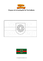 Coloriage Drapeau de la municipalité de Talsi Lettonie