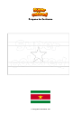 Coloriage Drapeau du Suriname